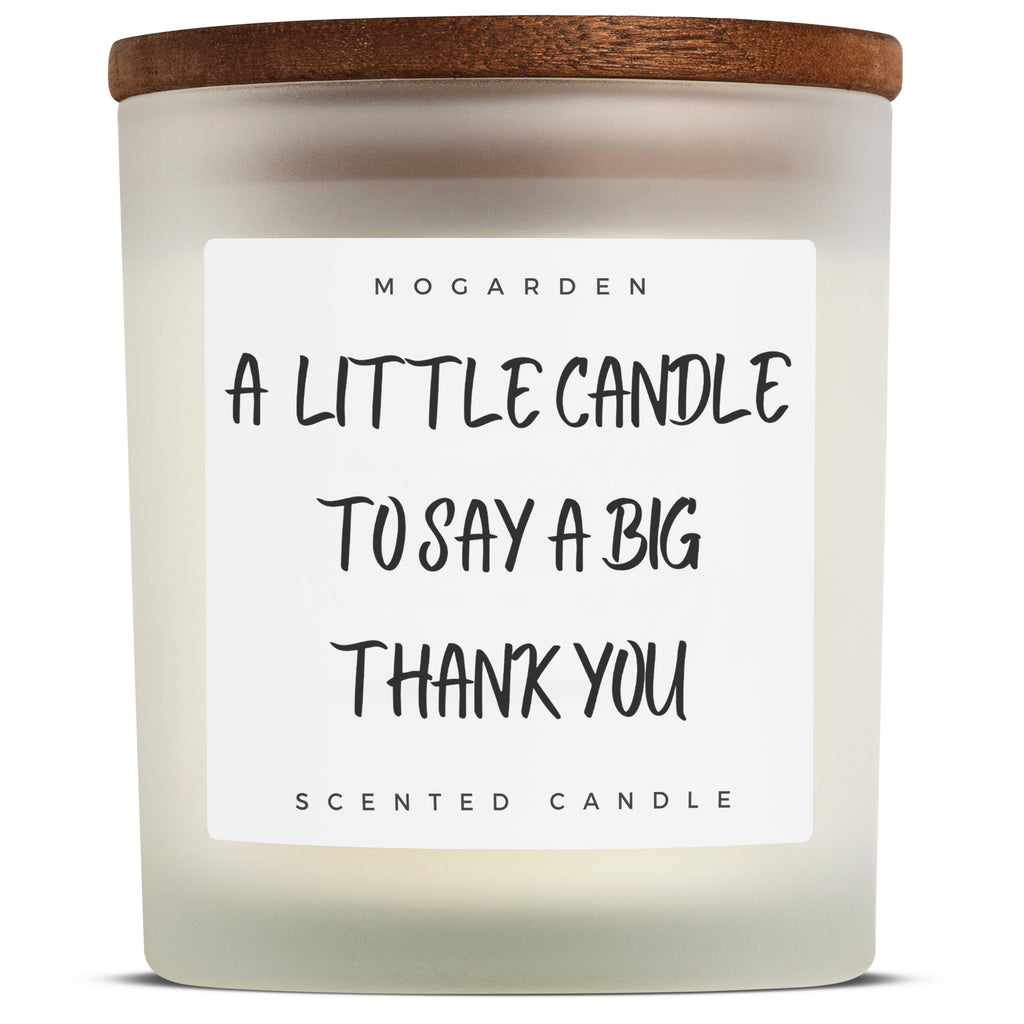 Vanilla Amber Thank You Candle Natural Soy 220g