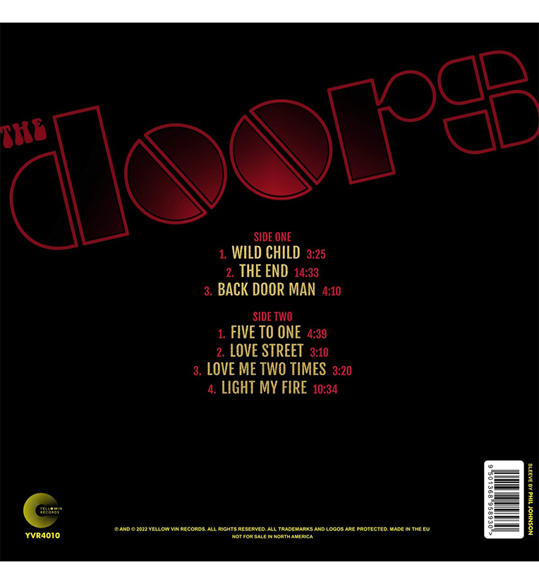 The Doors Live on Love Street Stockholm 1968 Special Edition Yellow Vinyl