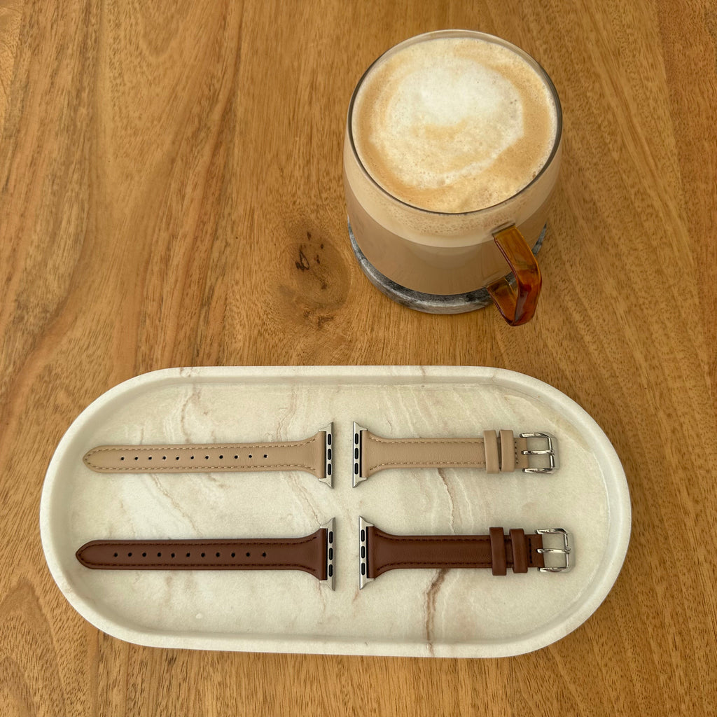 Coco Apple Watch Strap in Warm Brown Leather