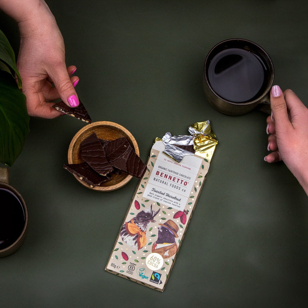 Toasted Hazelnut Dark Chocolate Bar