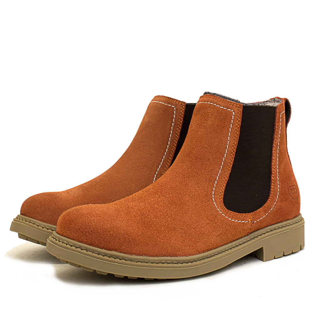 Short Boot in Burnt Orange