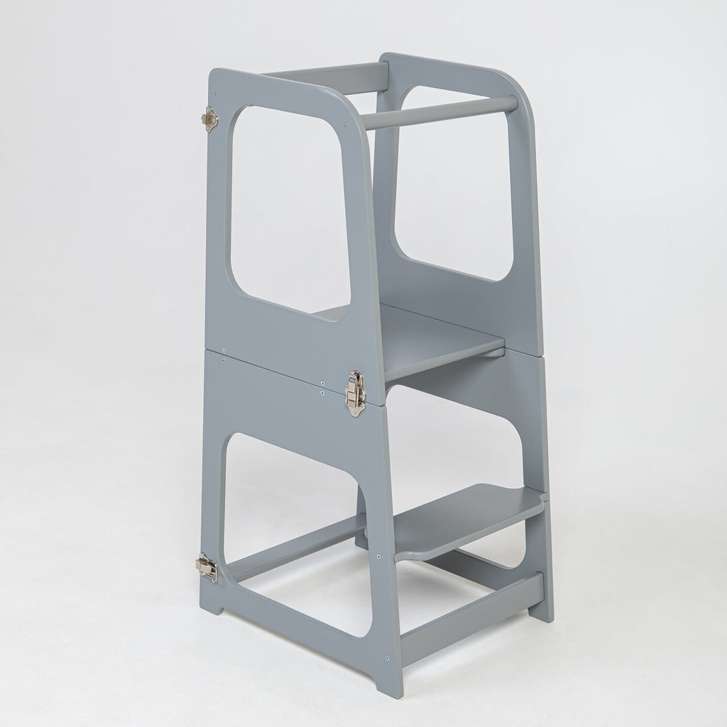 2-in-1 Convertible Kitchen Tower – Safe, Versatile Child's Helper by Montessori House Bed at www.brixbailey.com