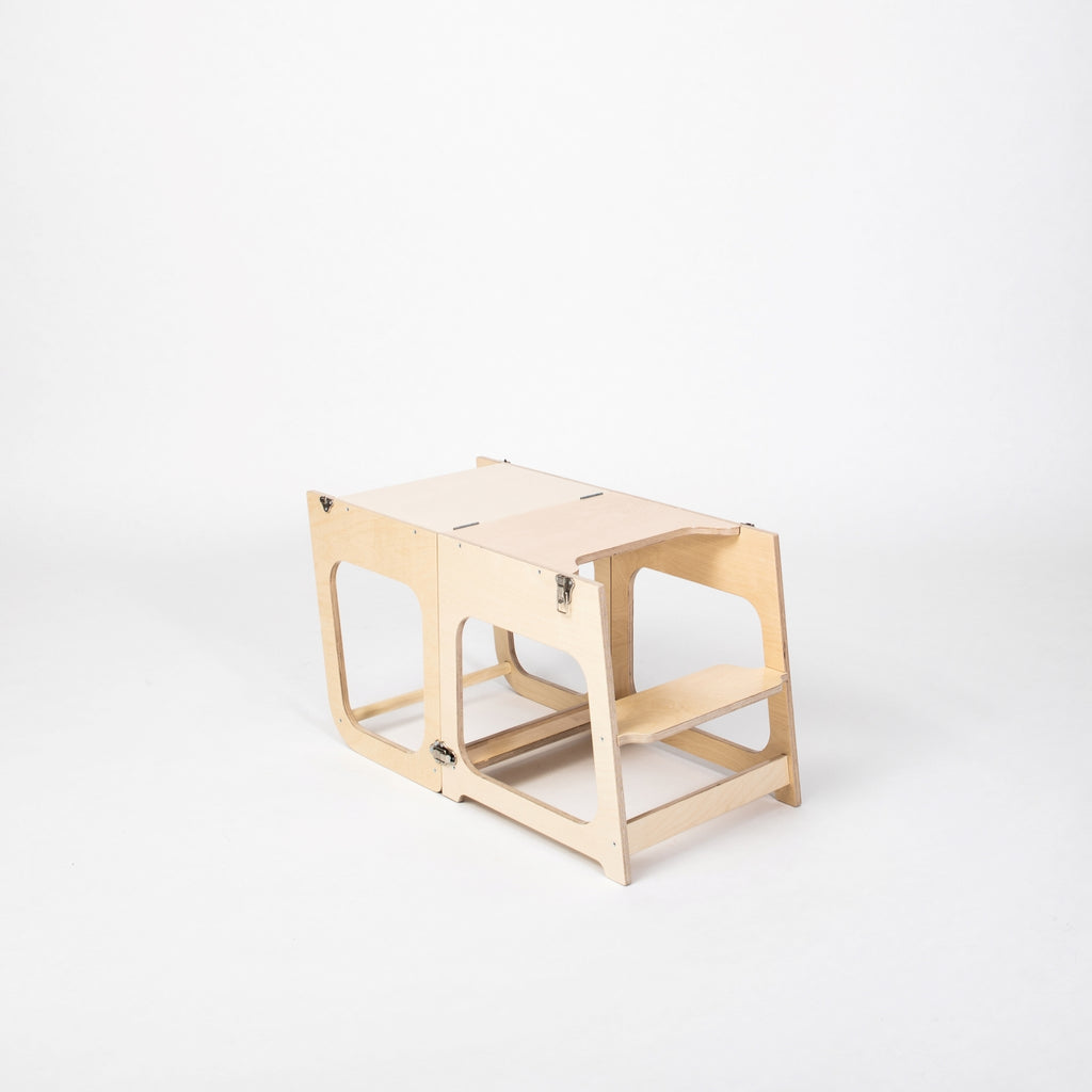 2-in-1 Convertible Kitchen Tower – Safe & Versatile for Kids by Montessori House Bed at www.brixbailey.com