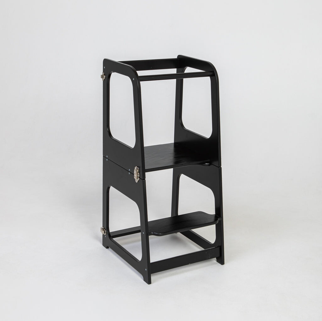2-in-1 Convertible Kitchen Tower – Dual-Use Design & Montessori Inspired by Montessori House Bed at www.brixbailey.com