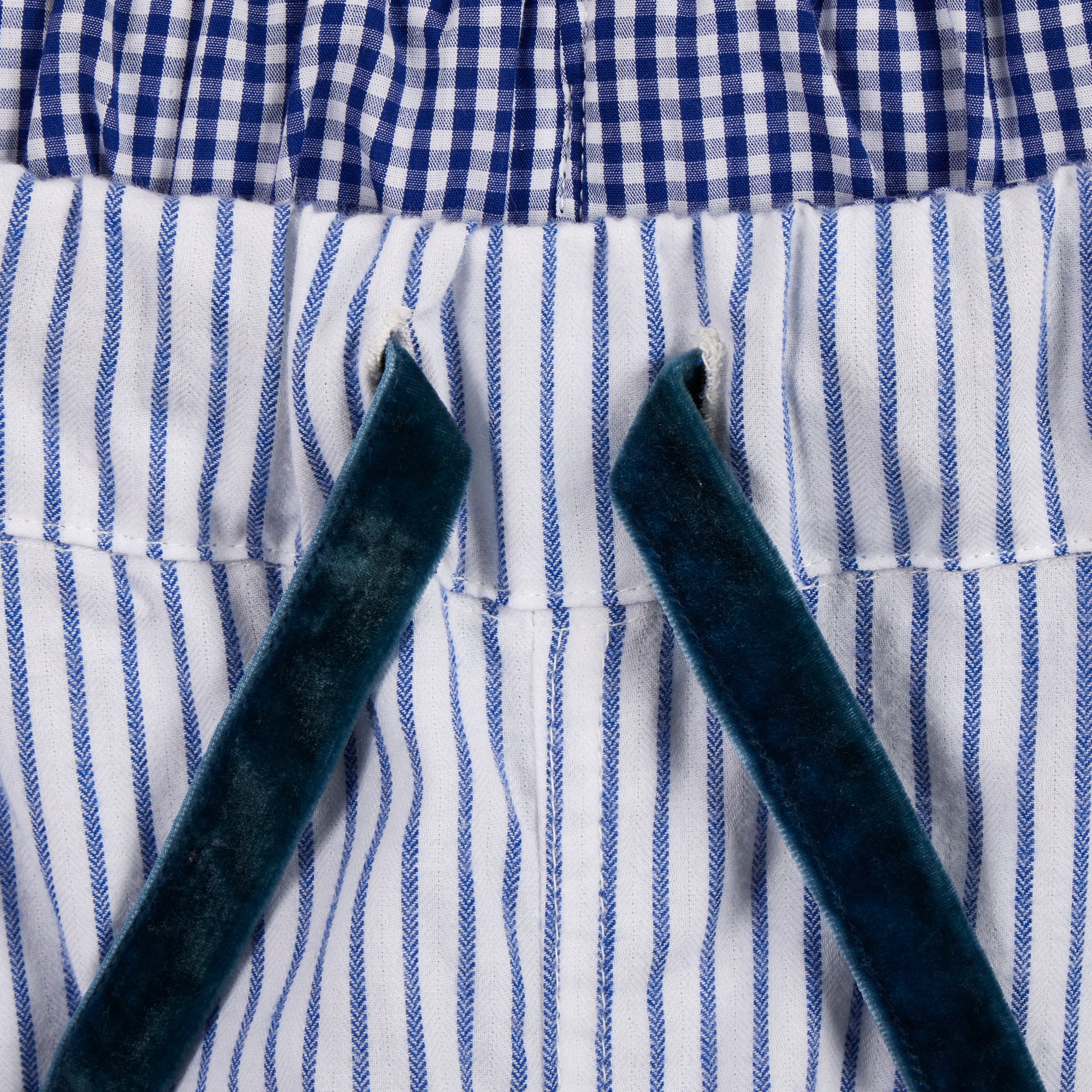 Women Monk Seal Loungers Blue Striped