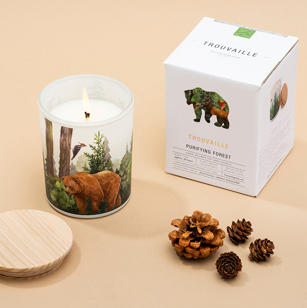 Vegan Scented Candle Purifying Forest