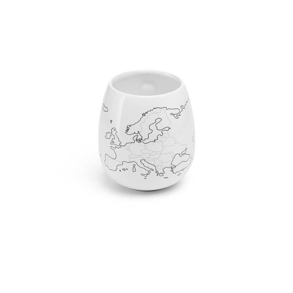 Europe Map Colour In Travel Mug