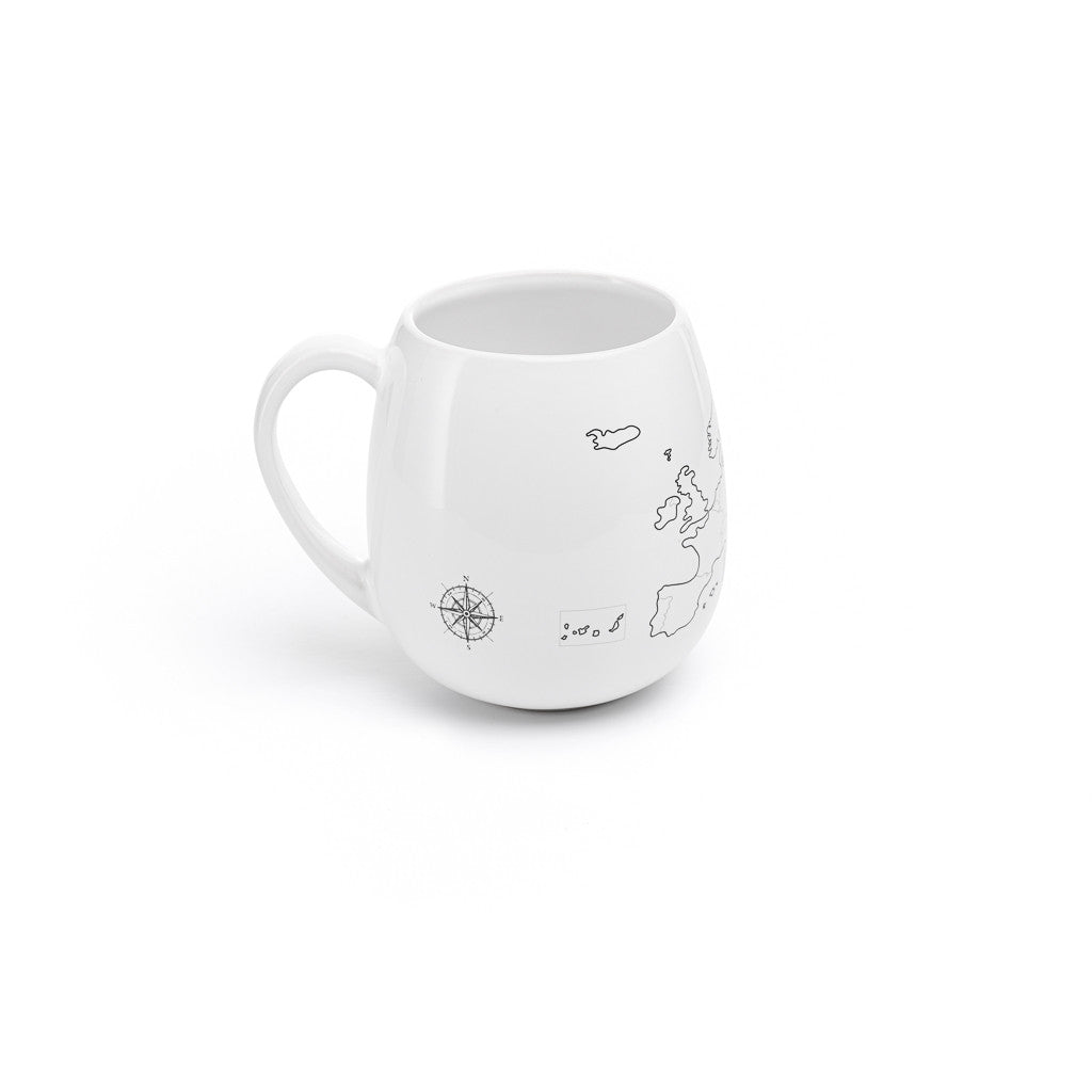 Europe Map Colour In Travel Mug