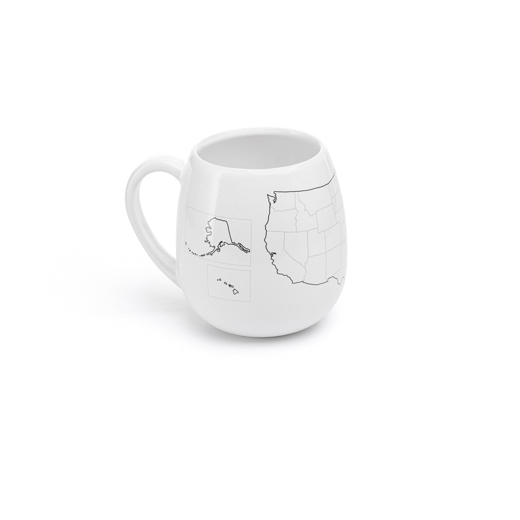 USA Map Colour In Travel Mug
