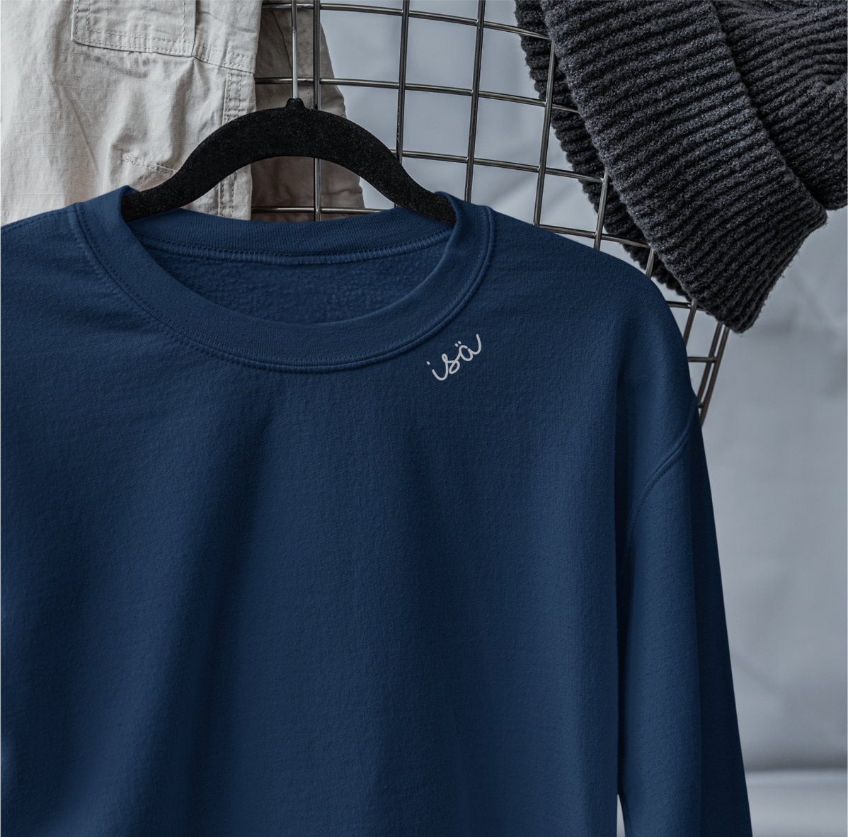 Isä Embroidered Sweatshirt – Comfort, Style & Sustainability by Beebila at www.brixbailey.com
