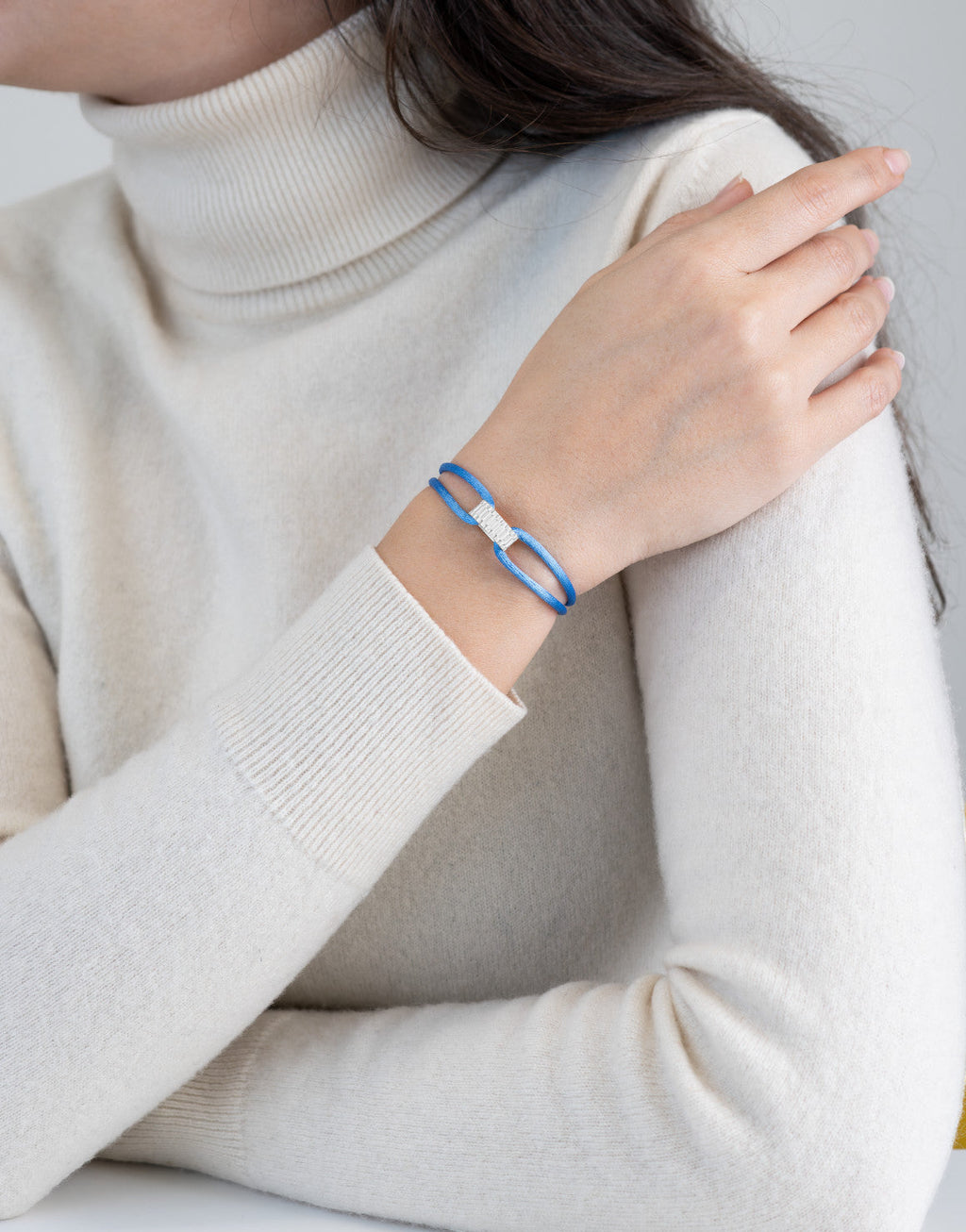 Regent Cord Bracelet in Sterling Silver