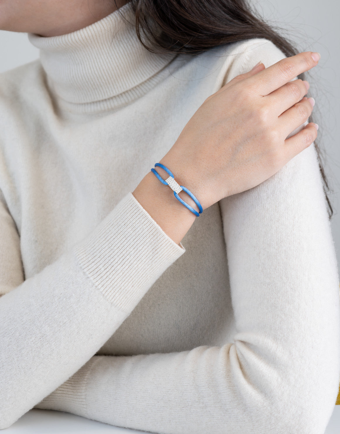 Regent Cord Bracelet in Sterling Silver