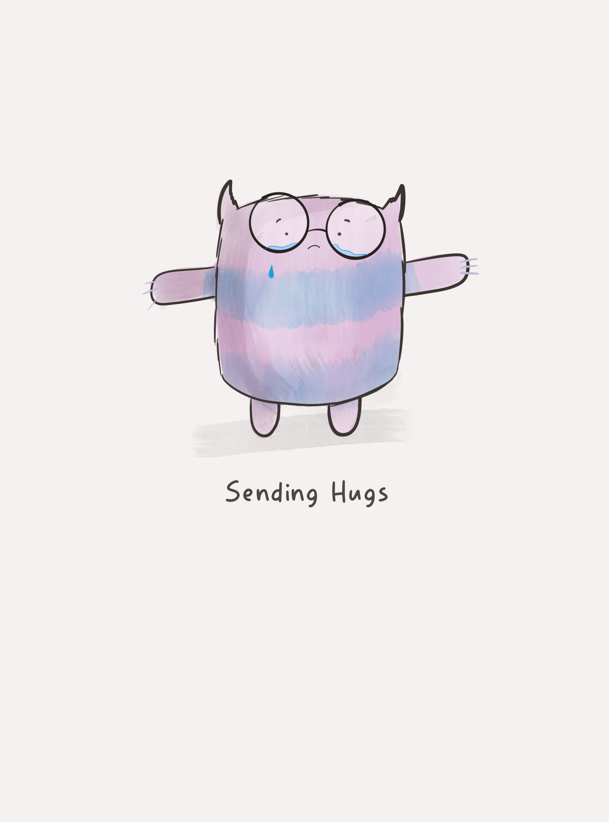 Sending Hugs Comfort and Support Greeting Card