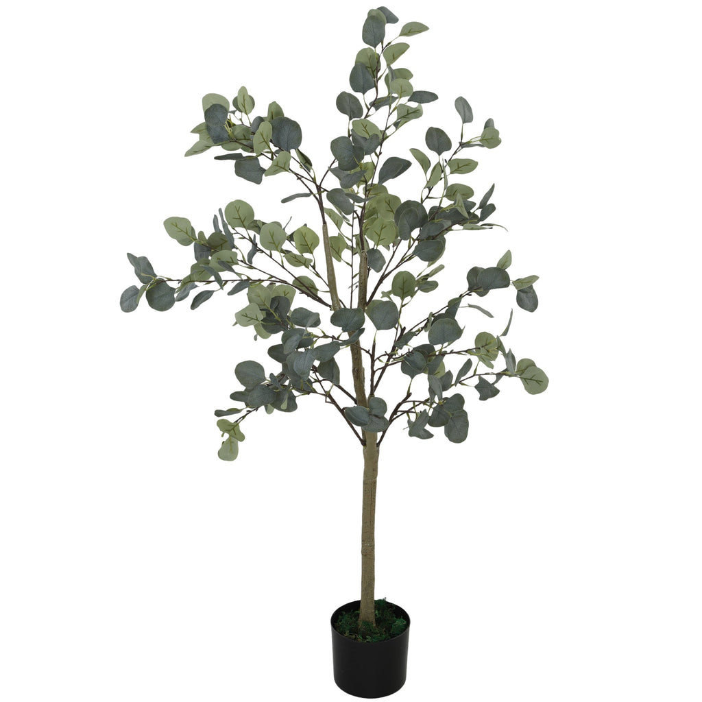 Artificial Eucalyptus Trees 2 Pack Faux Silk Plants 120cm