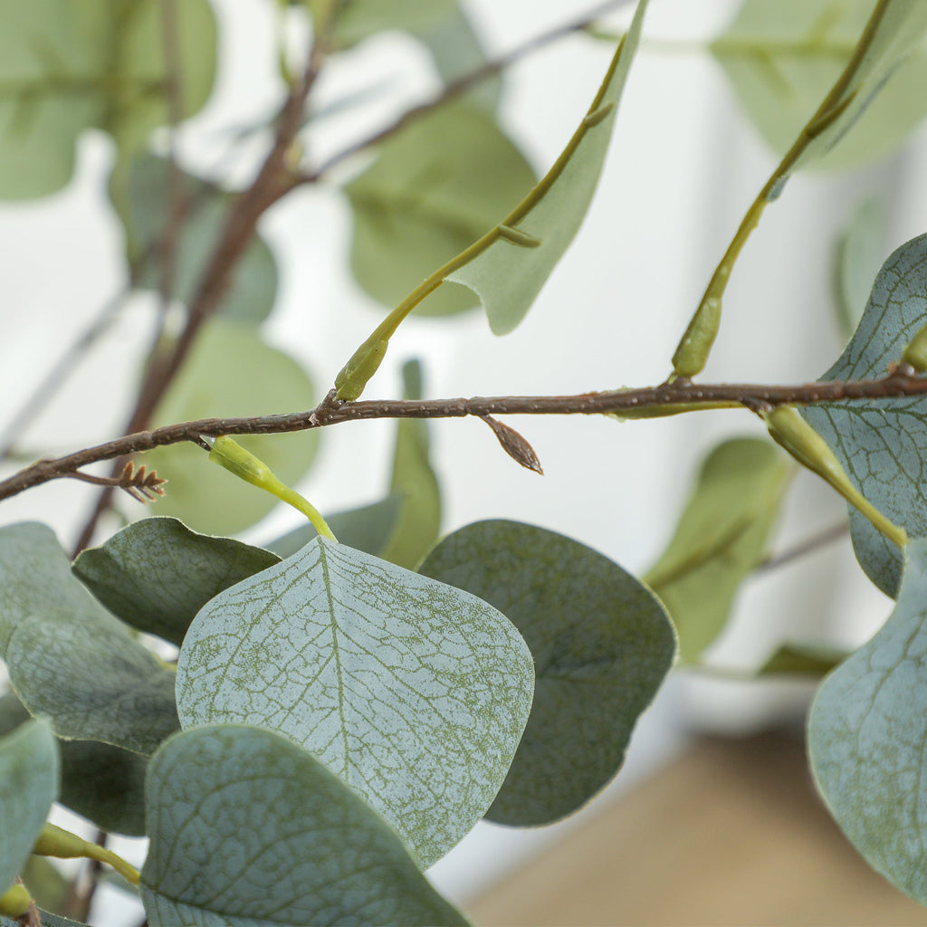 Artificial Eucalyptus Trees 2 Pack Faux Silk Plants 120cm