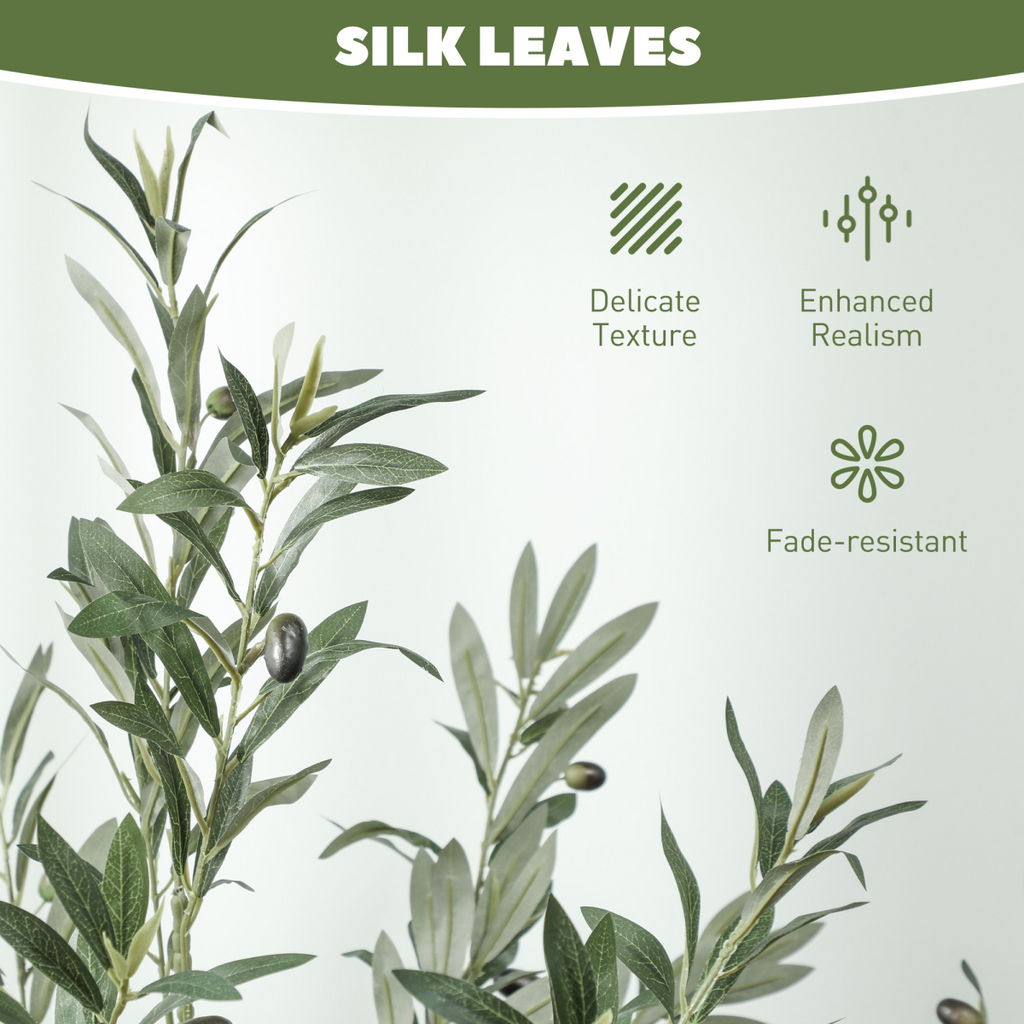 2 Pack Faux Olive Trees 120cm Indoor Artificial Plants