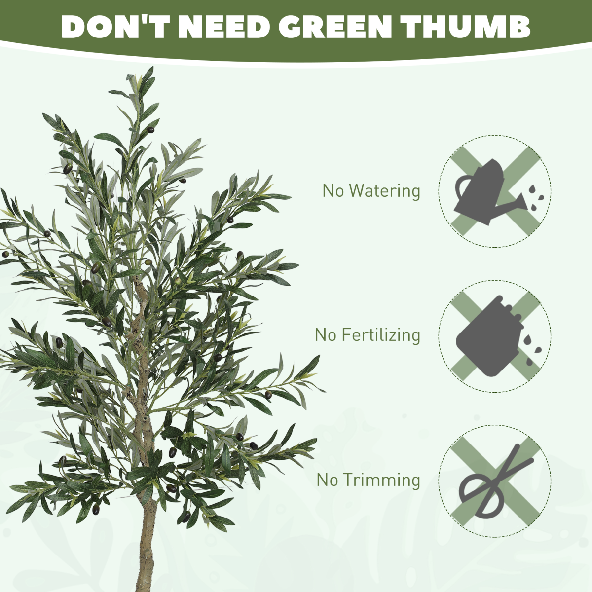 2 Pack Faux Olive Trees 120cm Indoor Artificial Plants