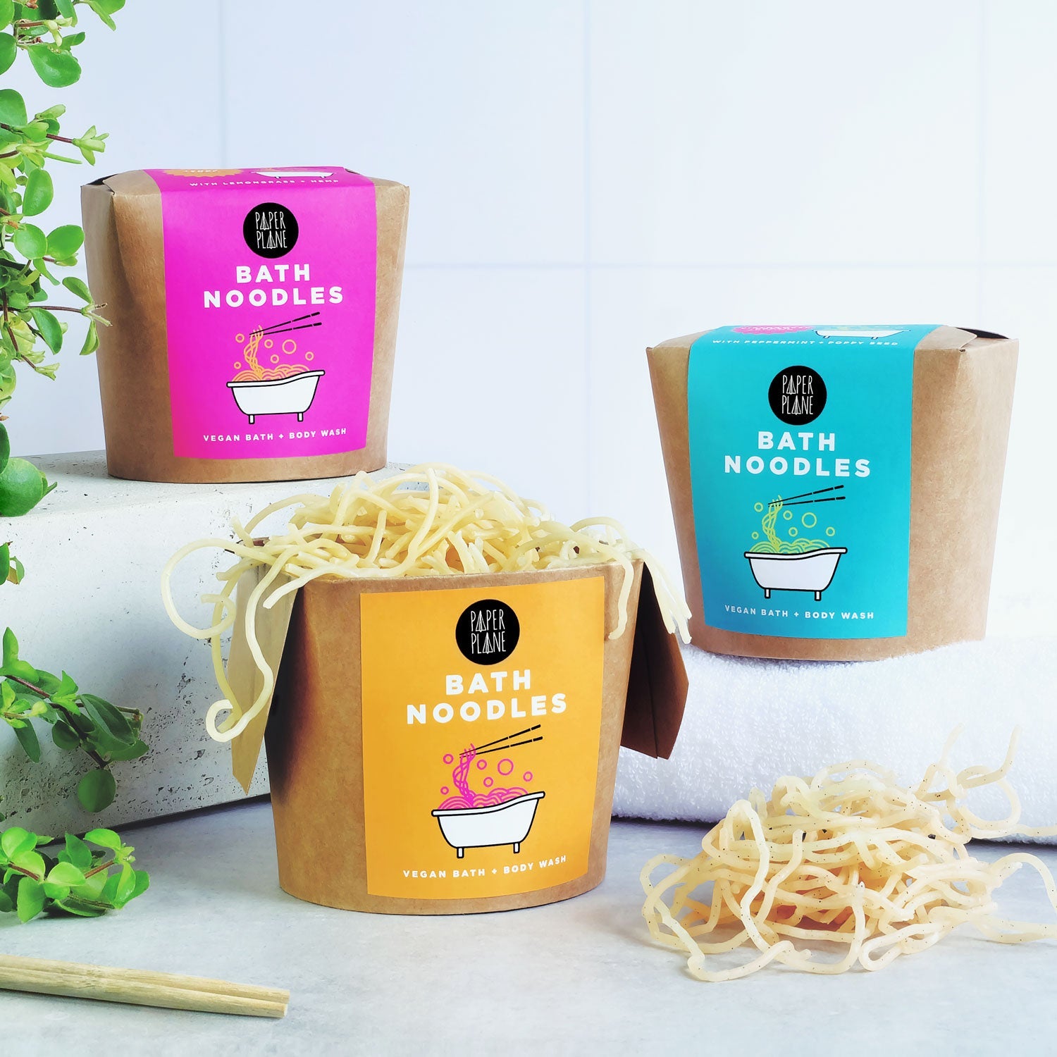 Tangy Thai Bath Noodles - Lemongrass natural and vegan body wash