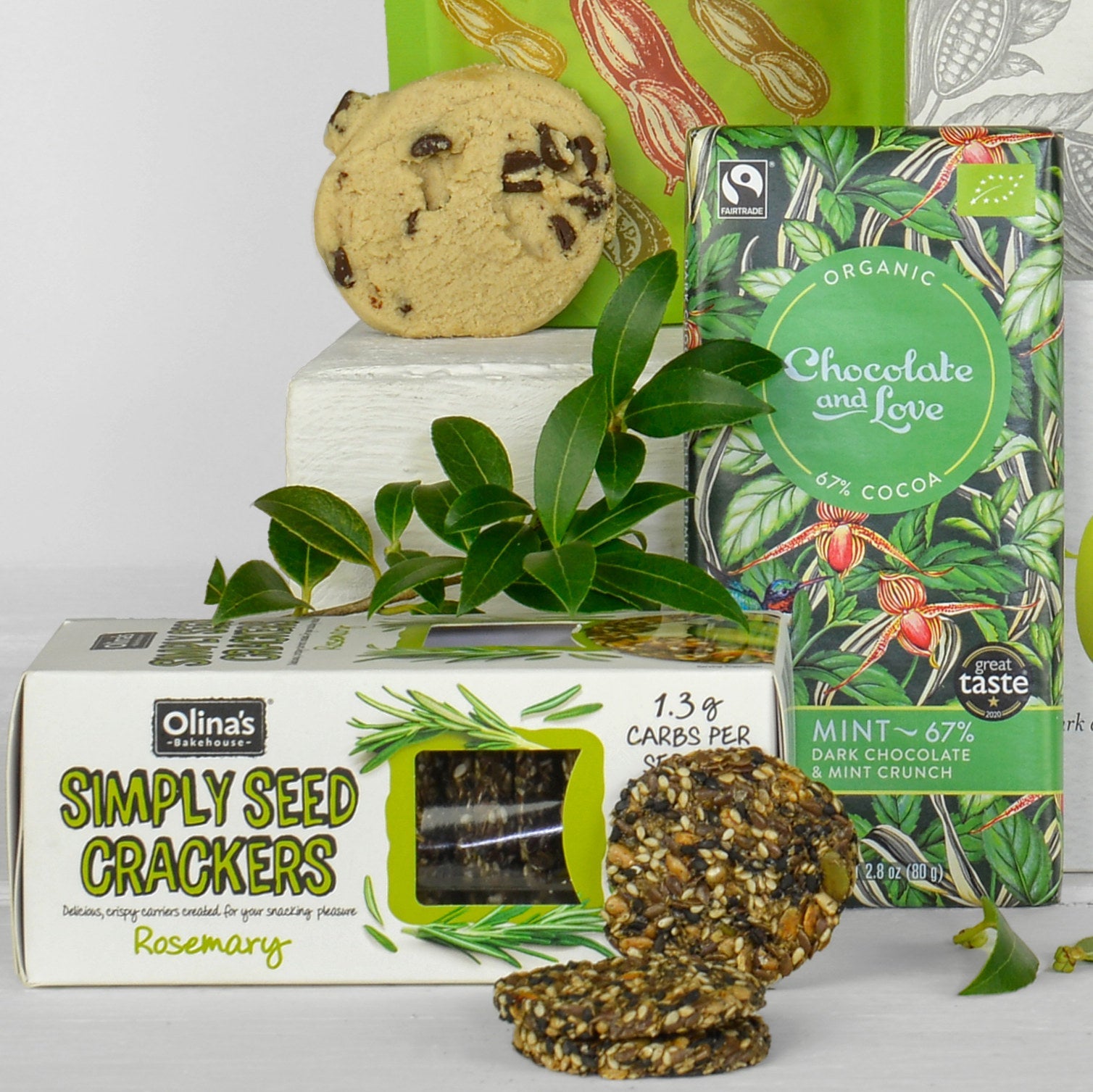Vegan Gift Box with Peanuts and Chocolates