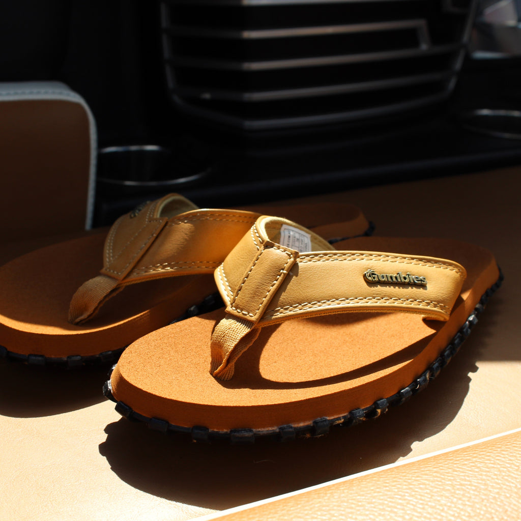 Vegovert Flip Flops Men's Tan