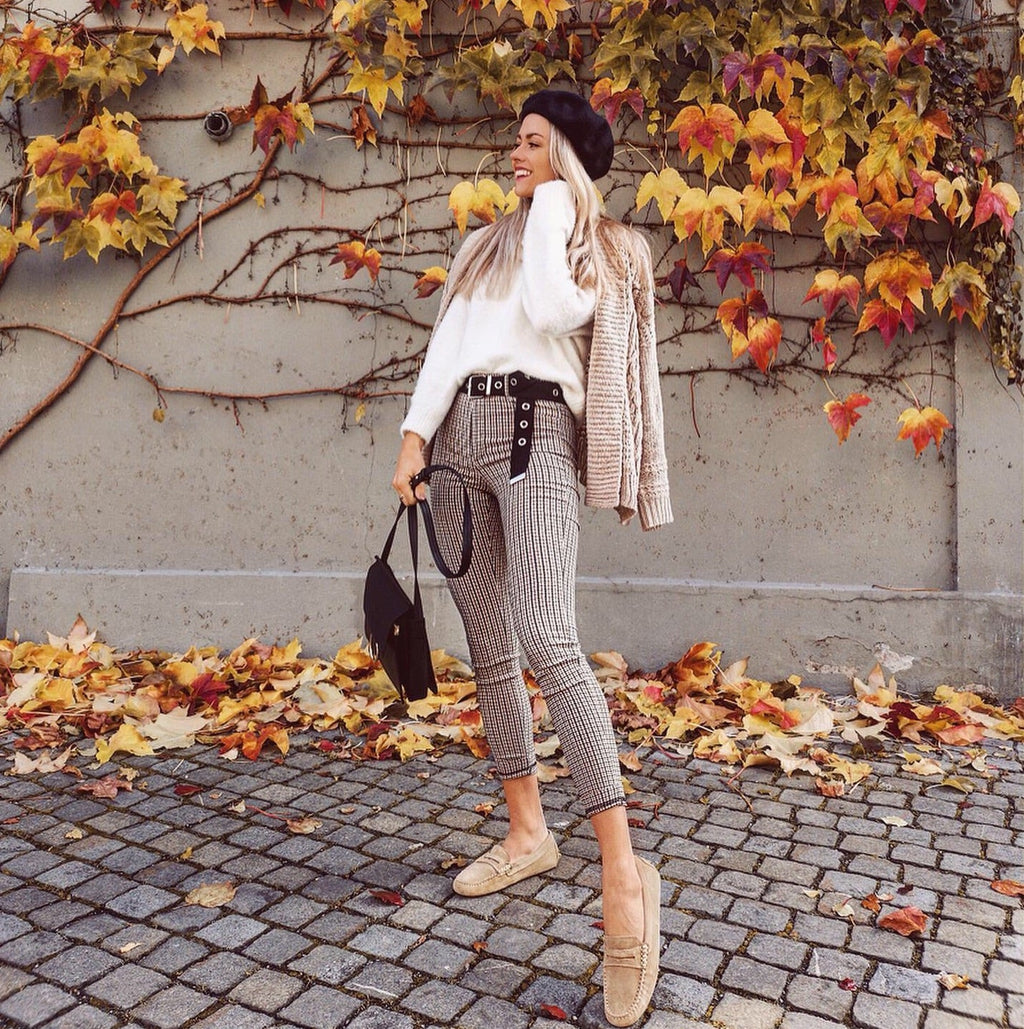 Women's Penny Driving Loafers in Taupe Suede