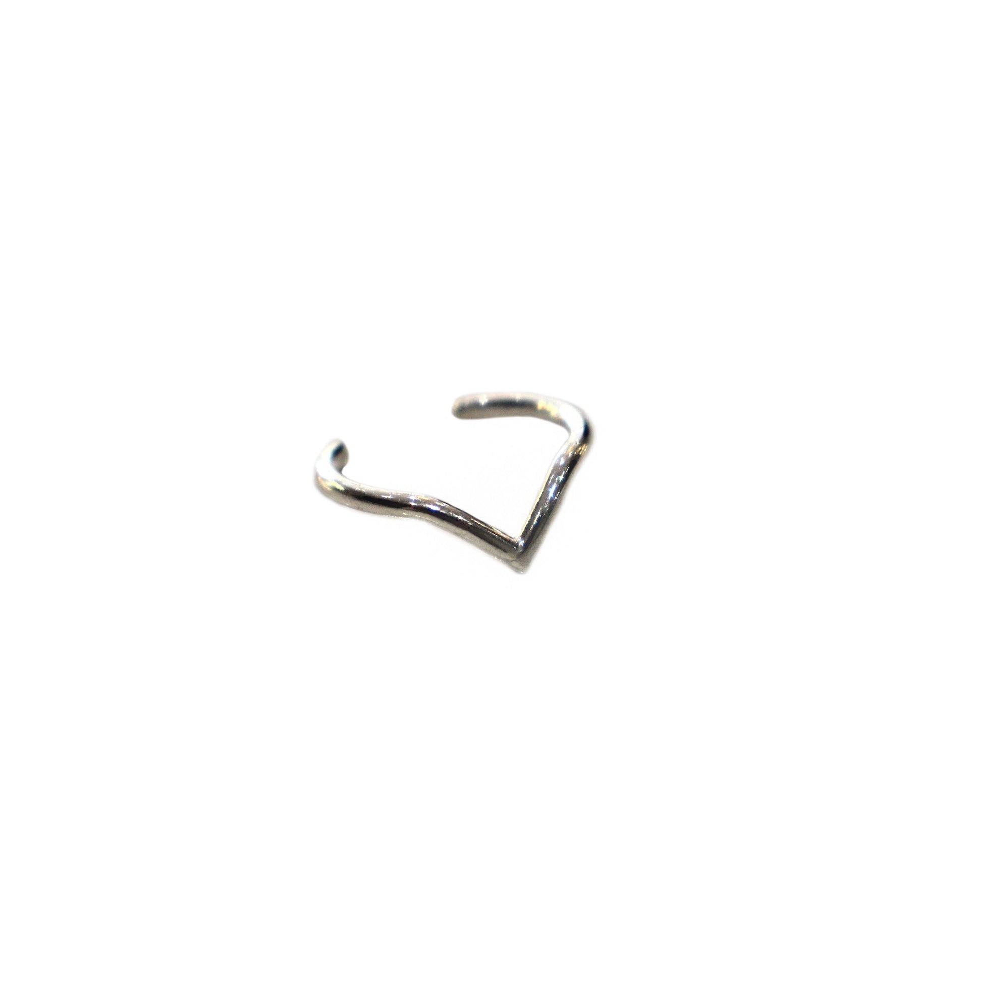 Wishbone Toe Ring in Recycled Sterling Silver