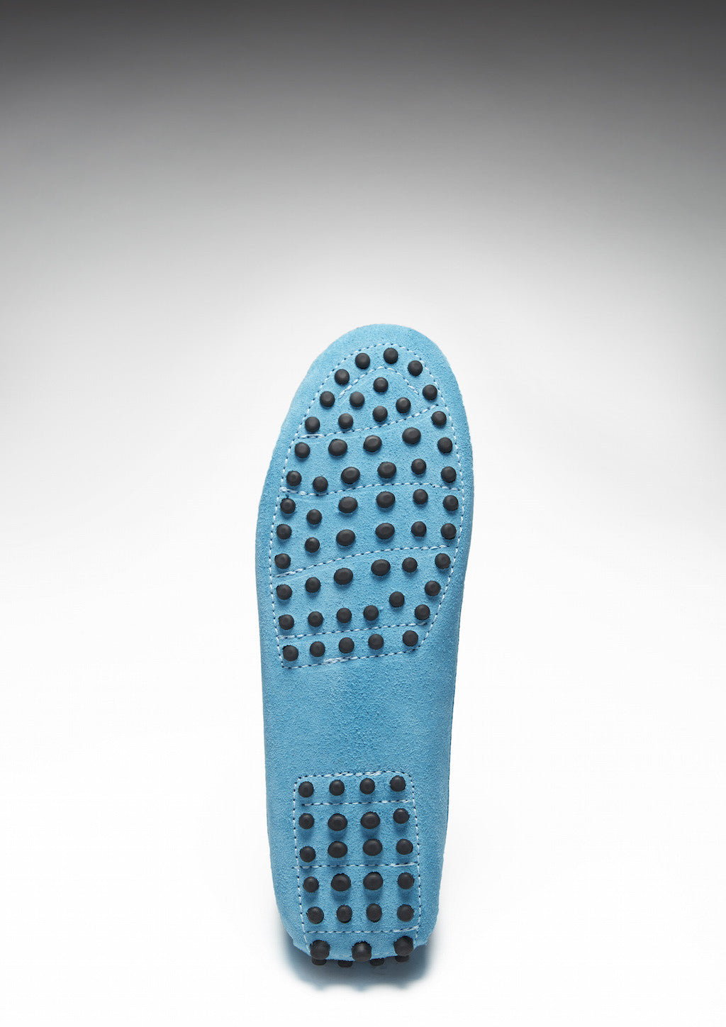 Turquoise Suede Penny Driving Loafers for Women