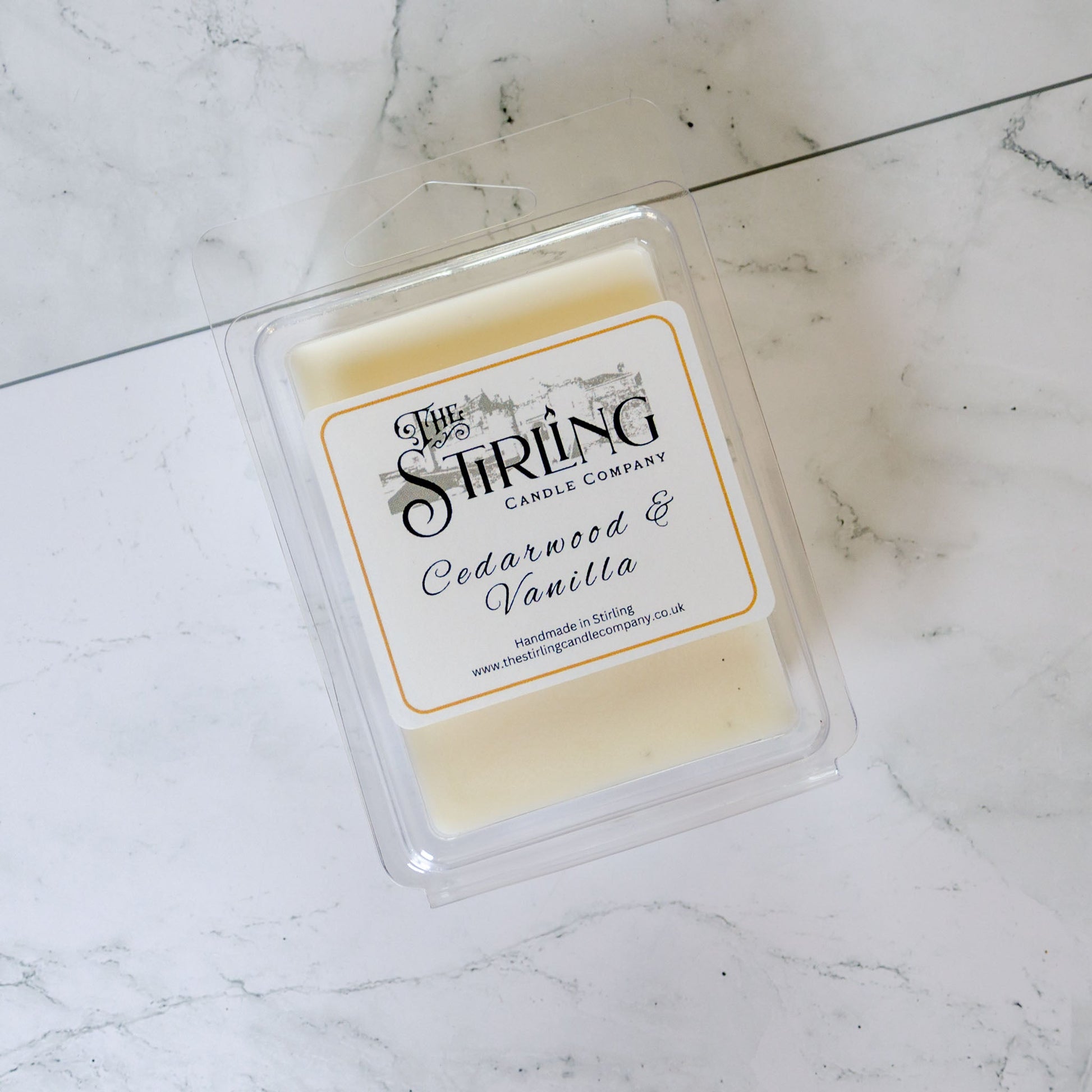 Cedarwood and Vanilla Wax Melt Clamshell