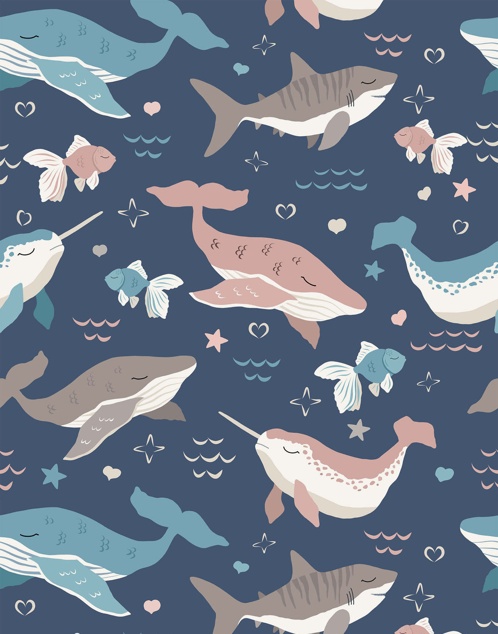 Moby Under the Sea Wallpaper