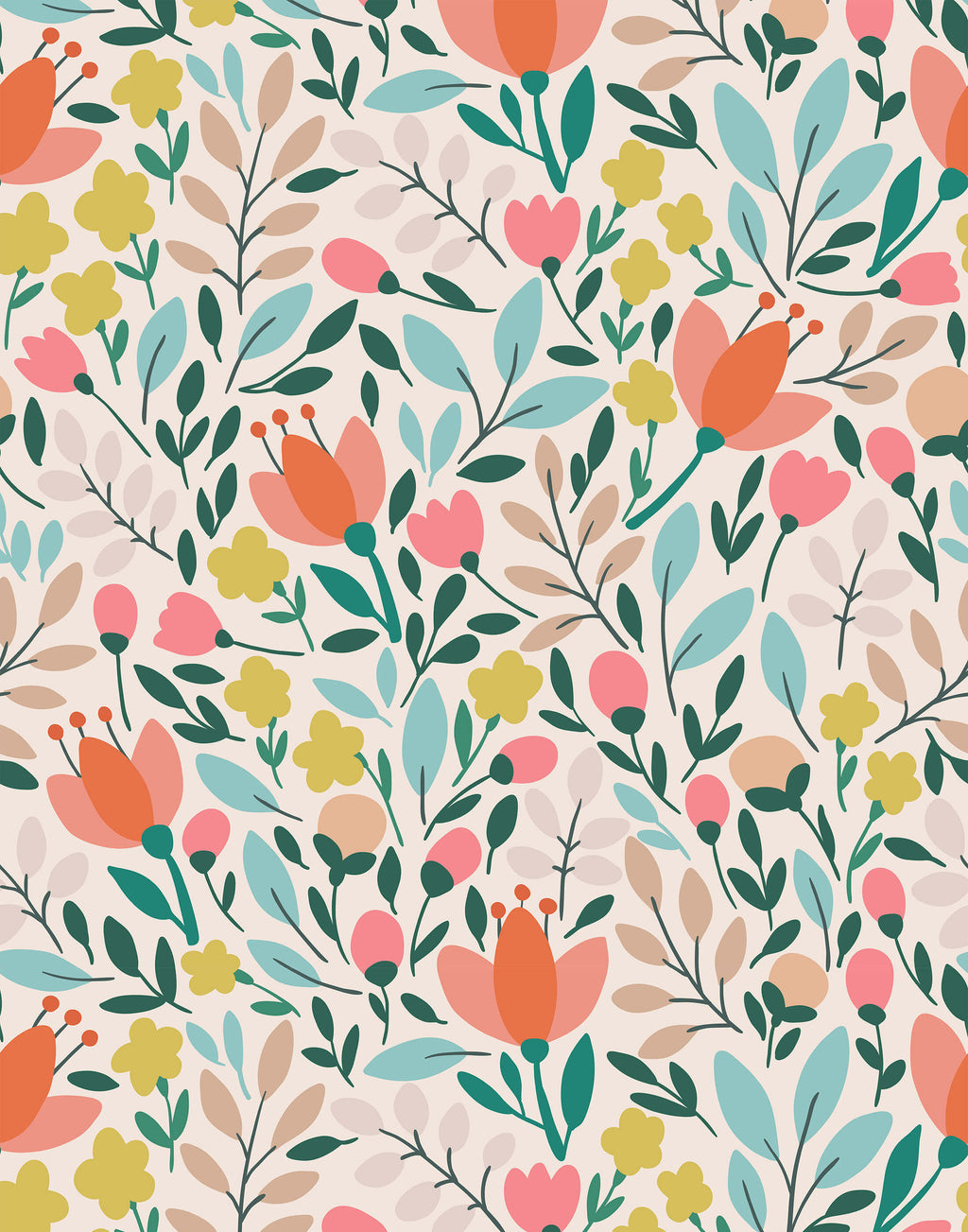 Paige Floral Wallpaper