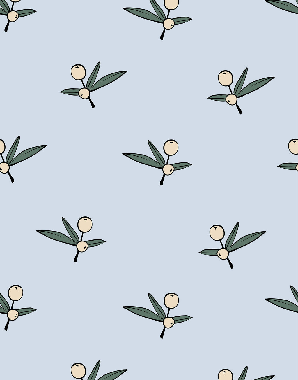 Santorini Greek Inspired Wallpaper