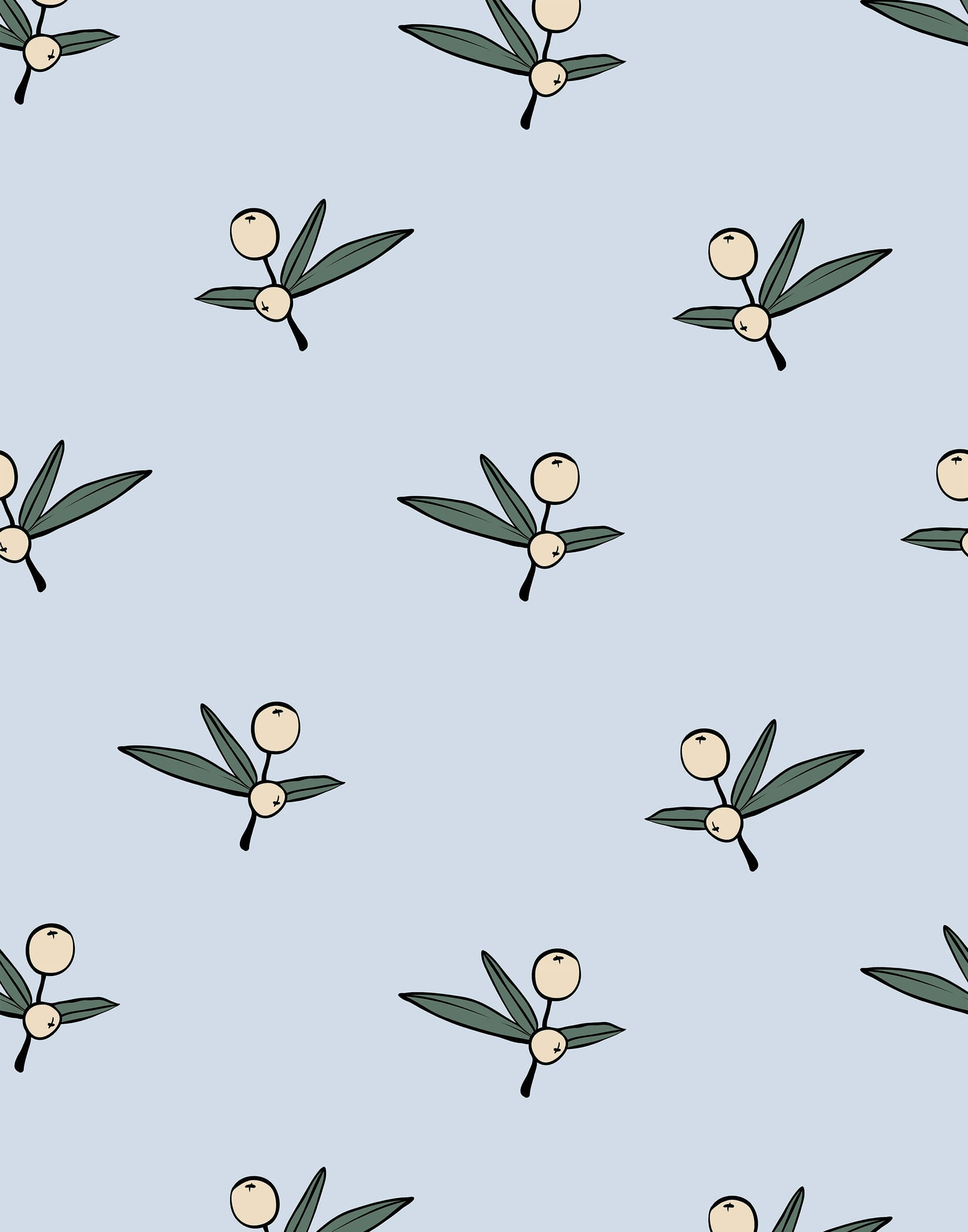 Santorini Greek Inspired Wallpaper