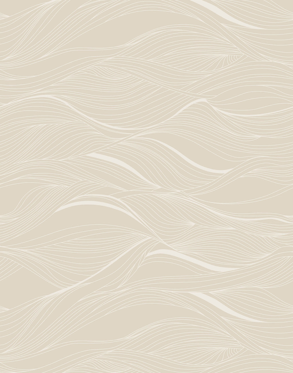 Whisper Abstract Wavy Line Wallpaper
