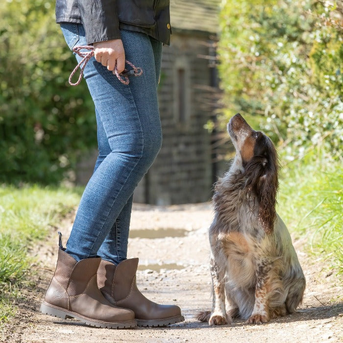 Waterproof Ankle Boots in Brown