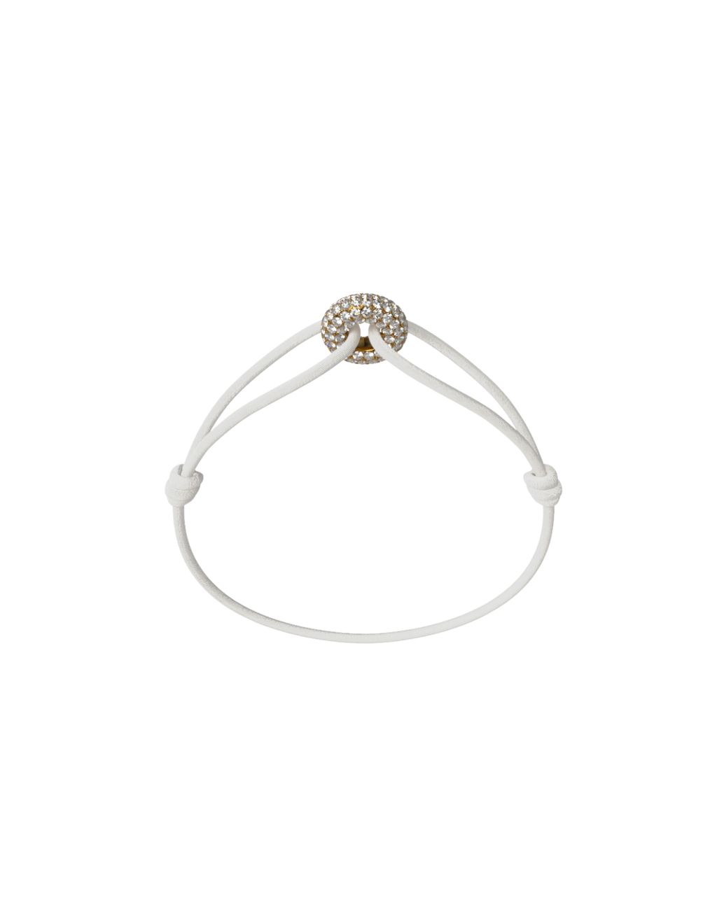 Mini Golden Soho Pave Cord Bracelet