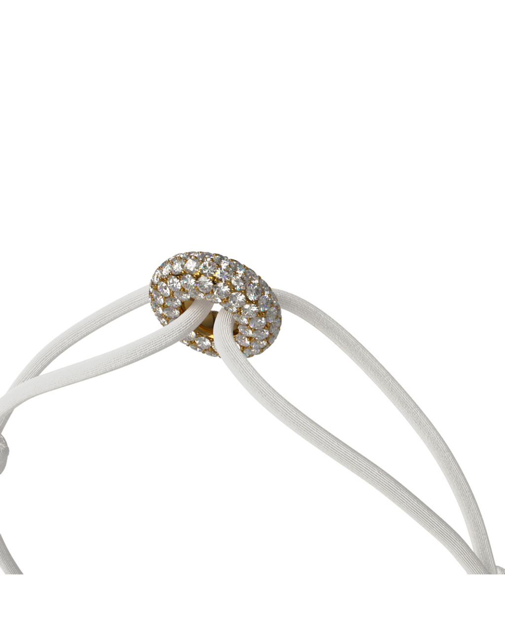 Mini Golden Soho Pave Cord Bracelet