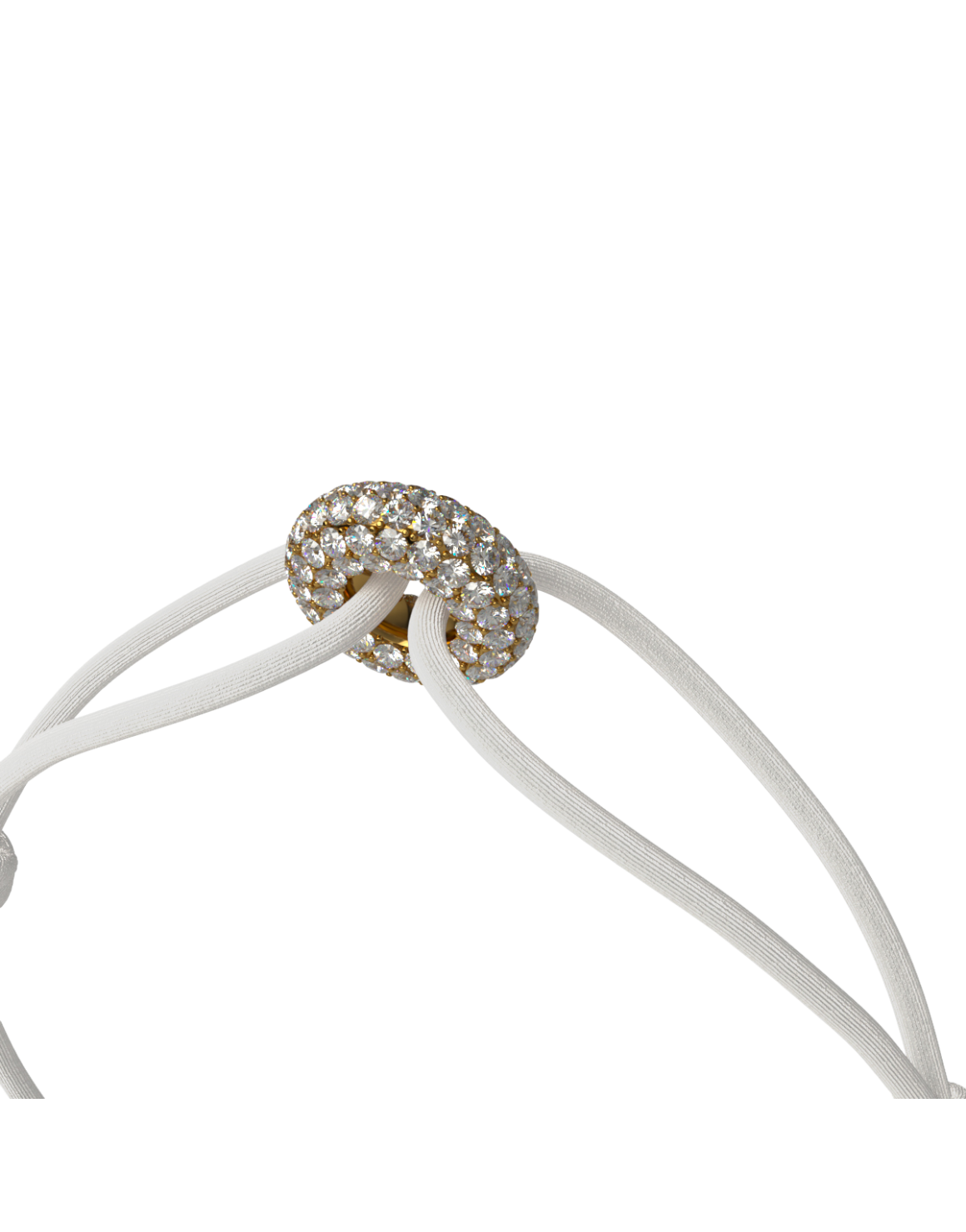 Mini Golden Soho Pave Cord Bracelet