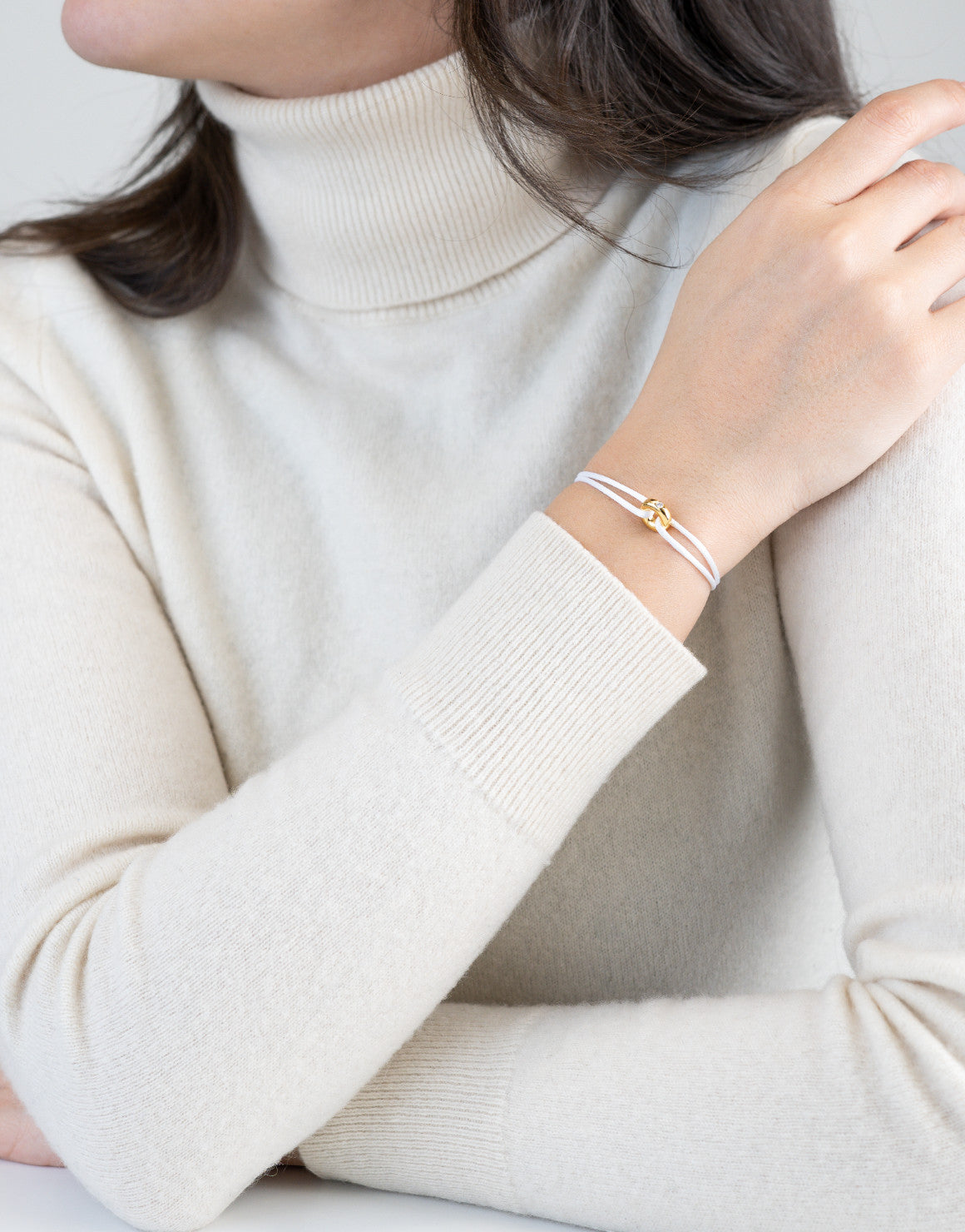 Mini Golden Soho Diamond Cord Bracelet