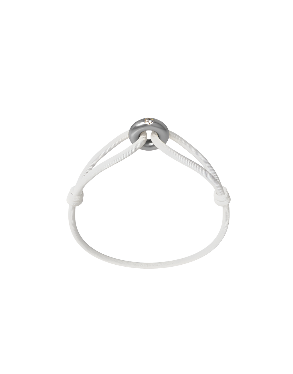 Silver Soho Diamond Cord Bracelet