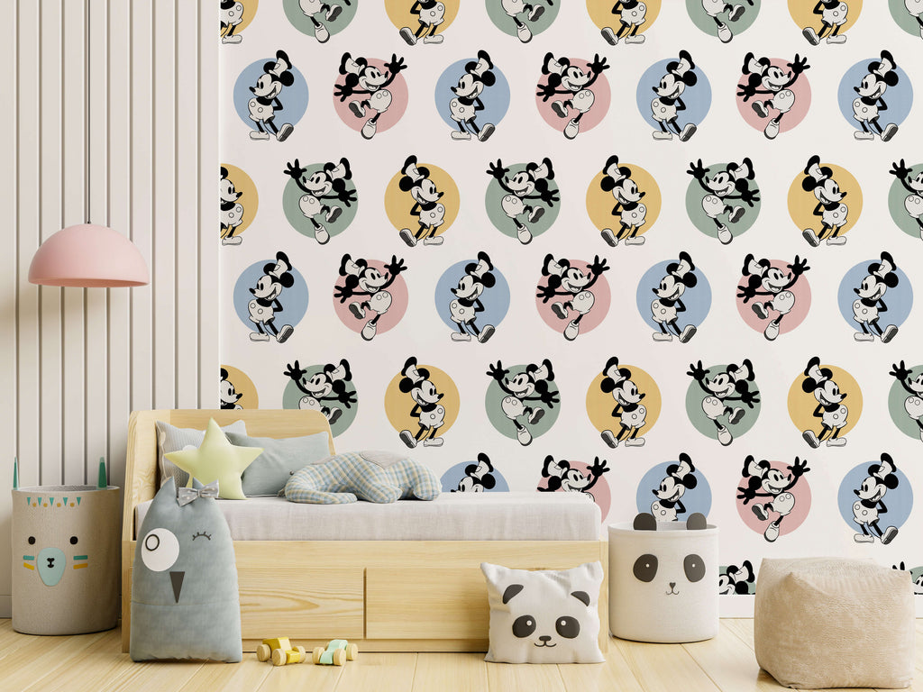 Steamboat Willie Wallpaper Classic Mickey Mouse Design