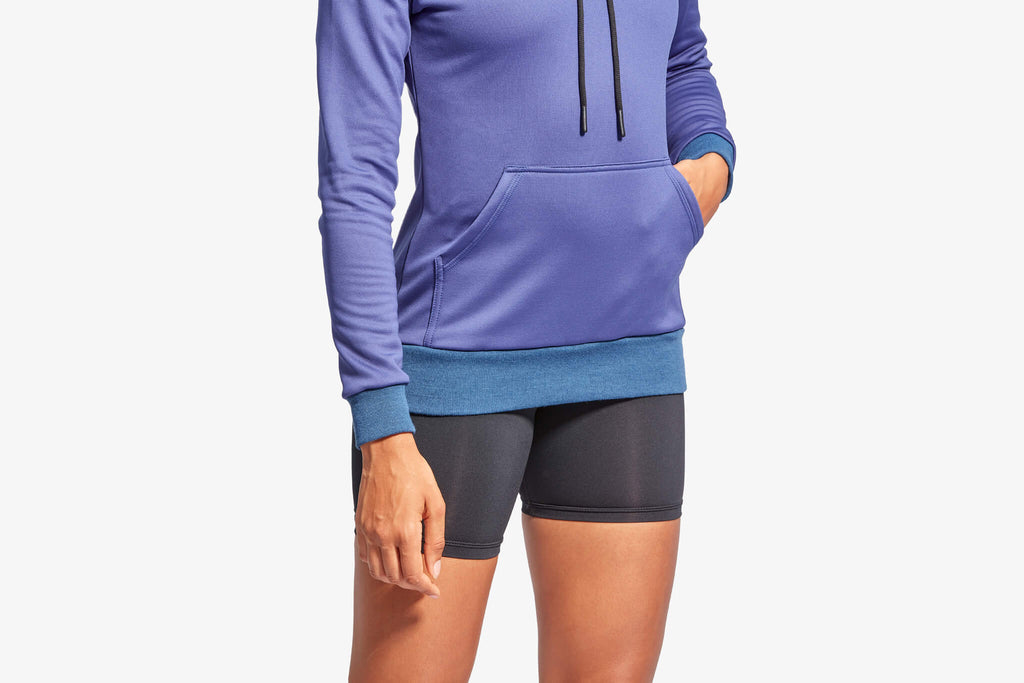 Women's Infrared Hoodie in Grey and Blue