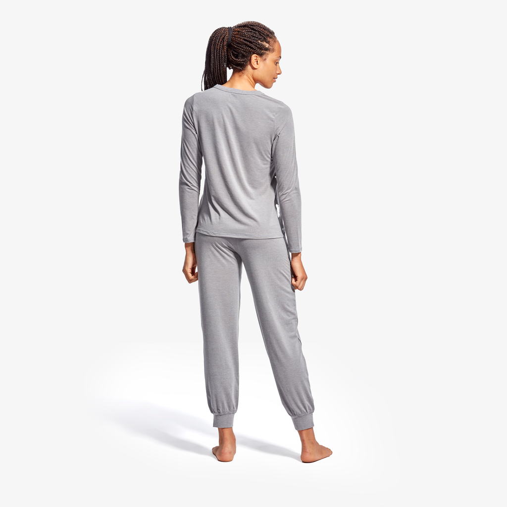 Women's Infrared Recovery Sleepwear Top Long Sleeve Henley