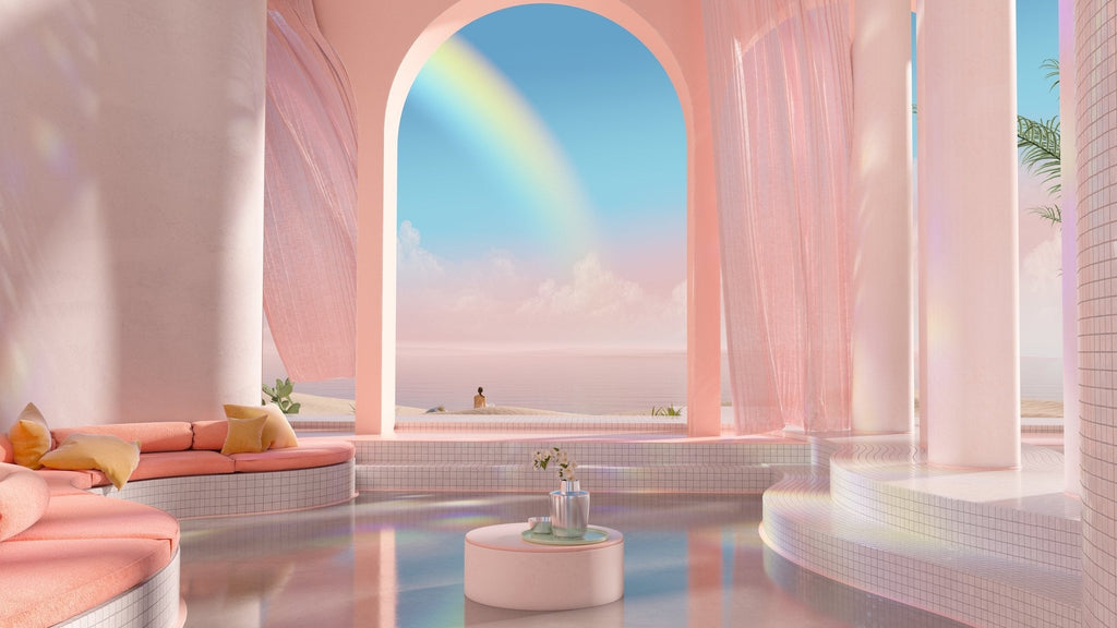 Dreamscapes and Artificial Architecture Digital Art Print