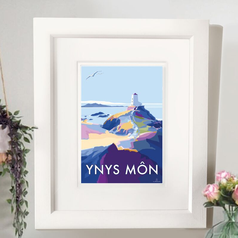 Ynys Mon Anglesey Vintage Travel Poster