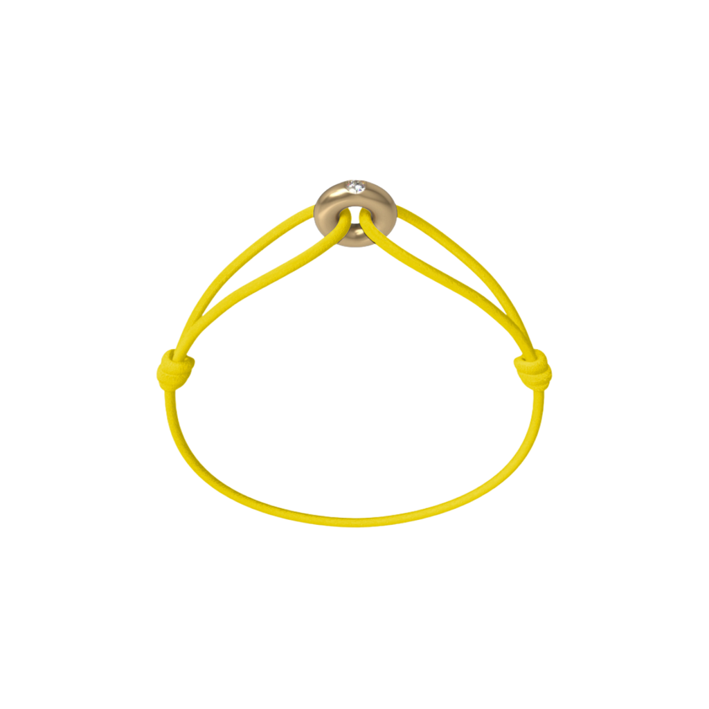Mini Golden Soho Diamond Cord Bracelet