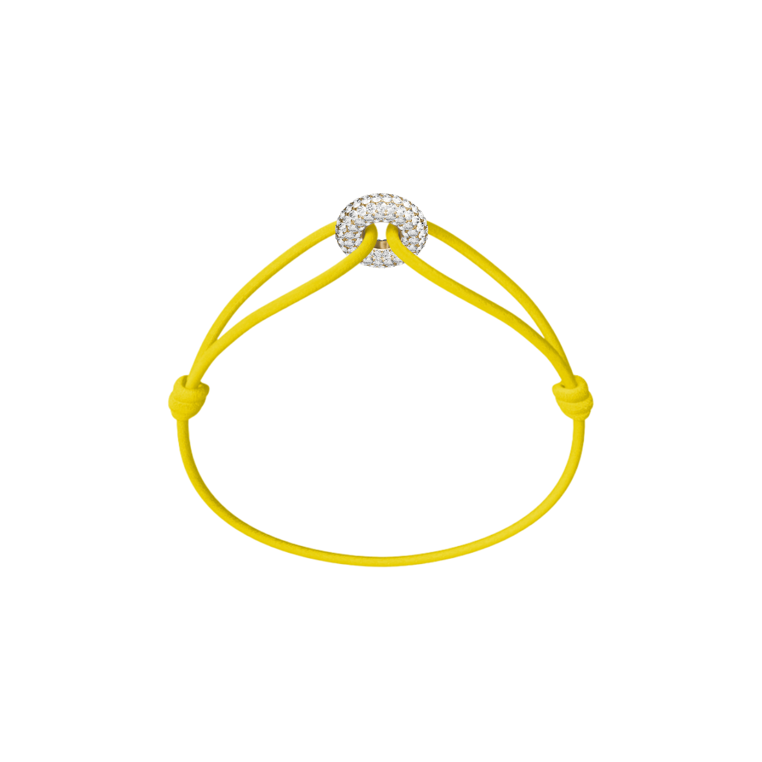 Mini Golden Soho Pave Cord Bracelet