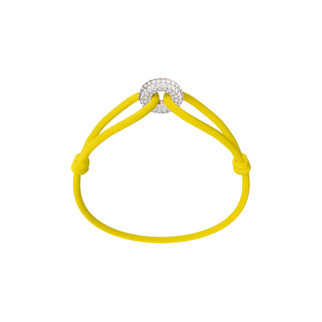 Rose Soho Pave Cord Bracelet