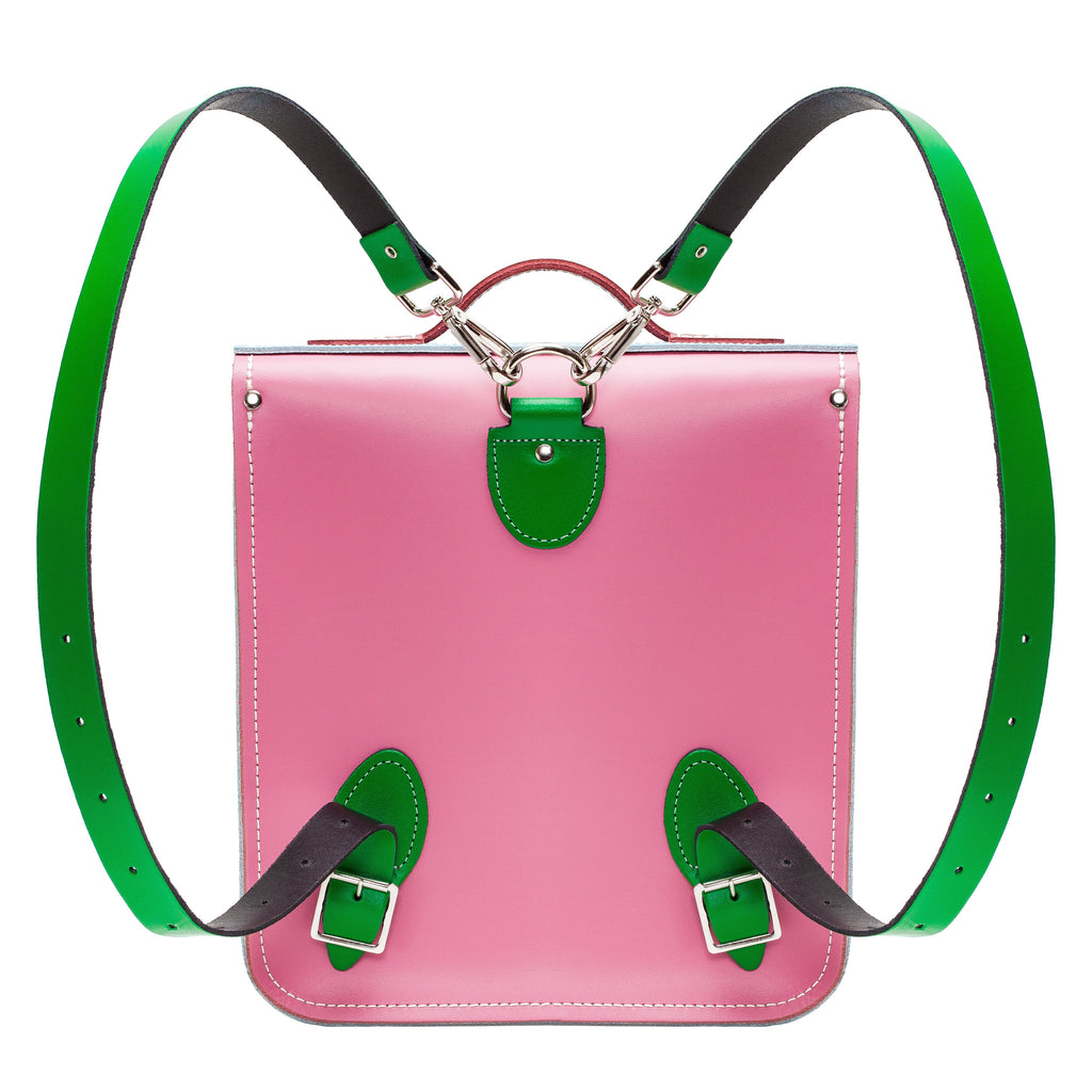 Handmade Leather City Backpack Classic Kaleidoscope
