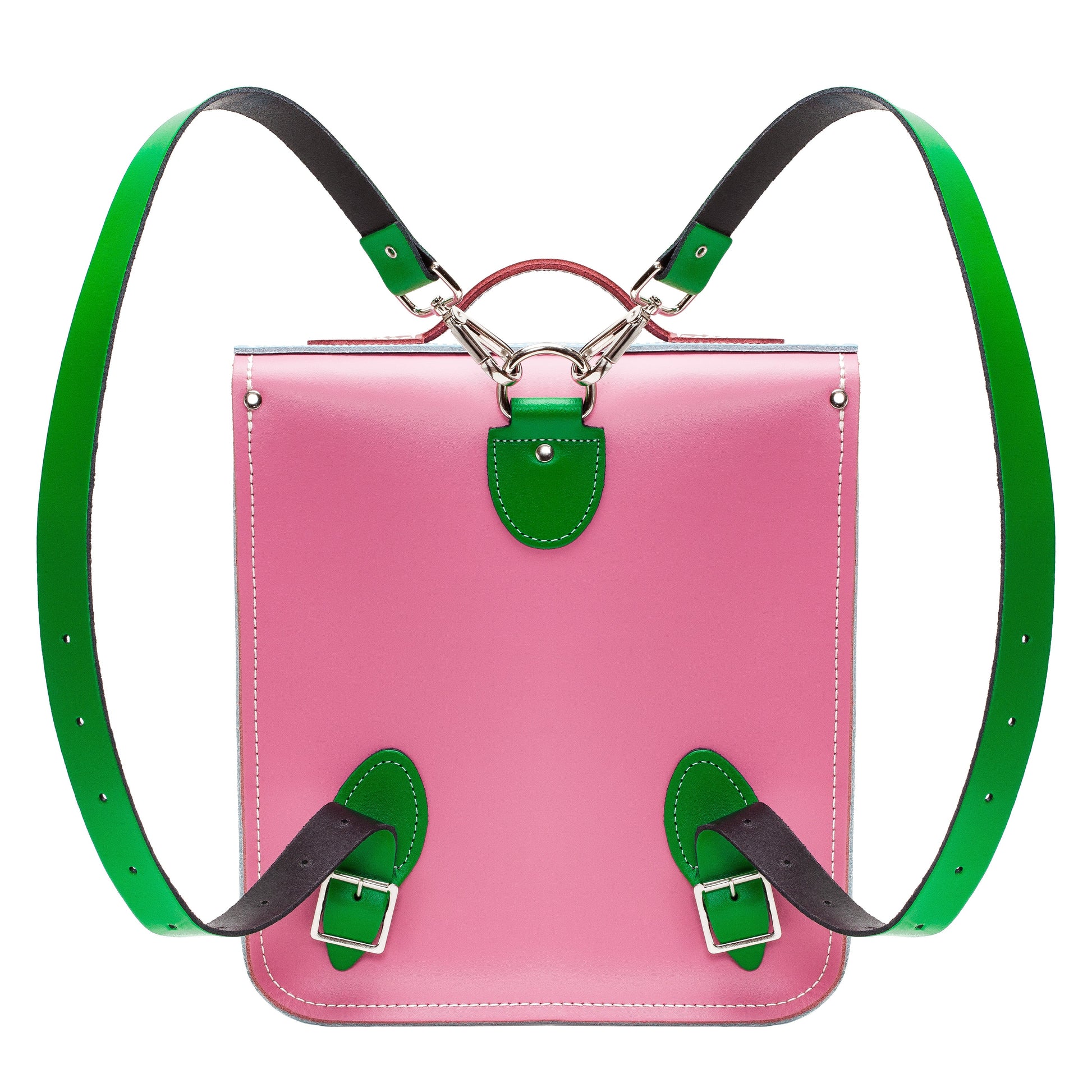 Handmade Leather City Backpack Classic Kaleidoscope