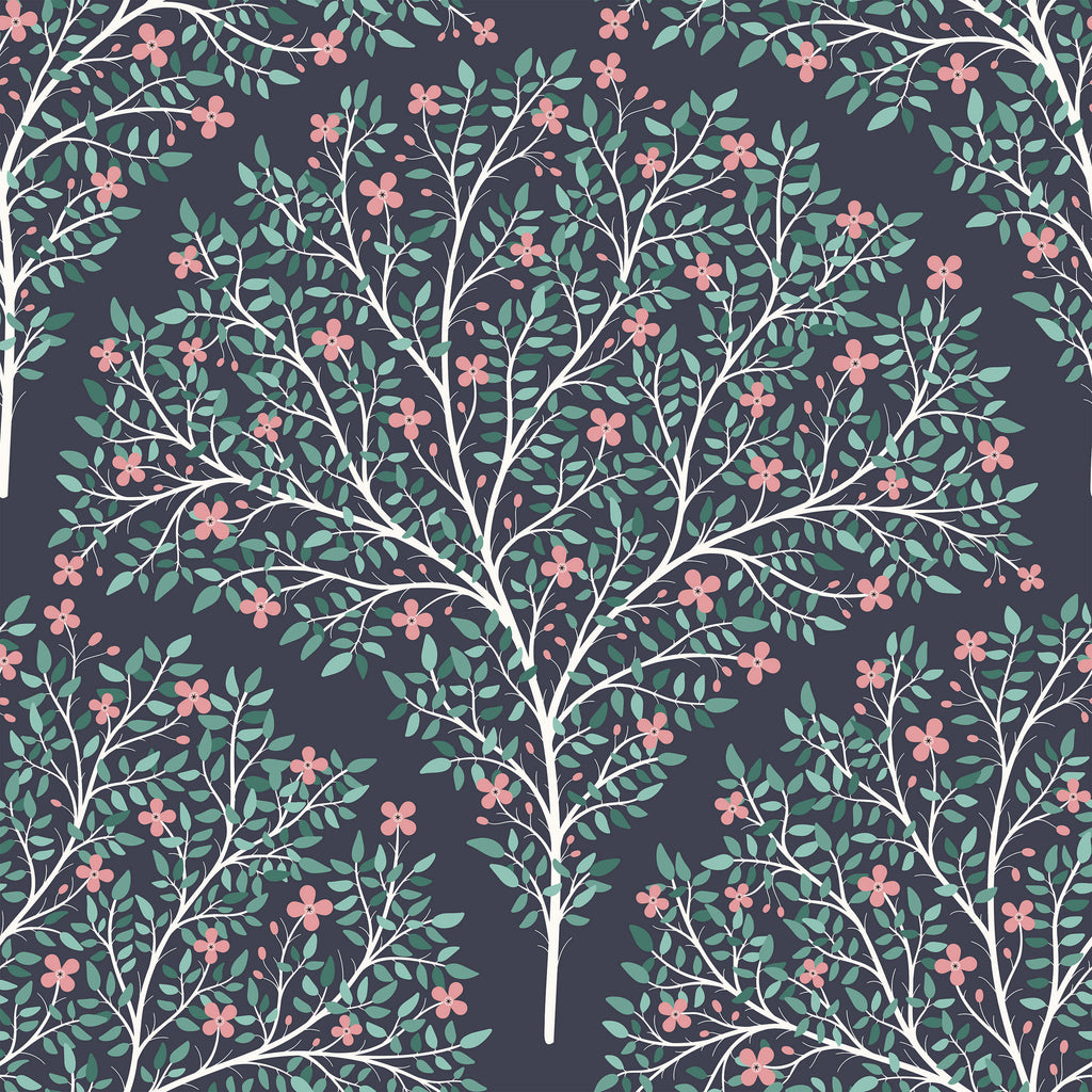 Red Flower Green Leaf Wallpaper